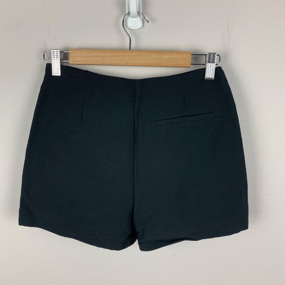 Zara Black Short Skirt Ring Detail Size Small - Picture 2 of 5